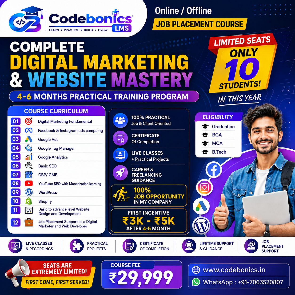 Full Stack Digital Marketing With Job Placement